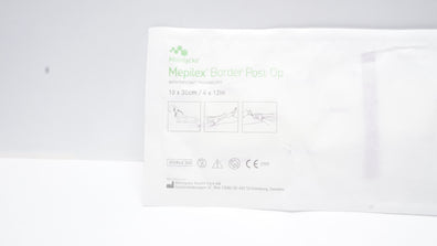 Molnlycke Healthcare 496605 Mepilex Border Post-Op Ag Wound Dressing 4 x 12inch
